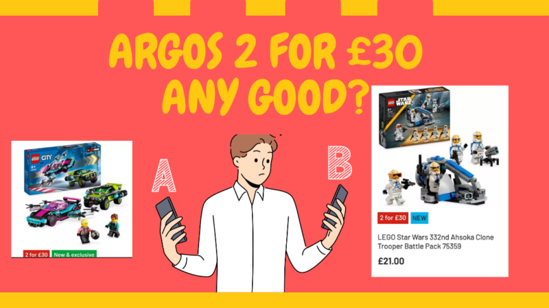 ARGOS 2 FOR £30 LEGO DEAL