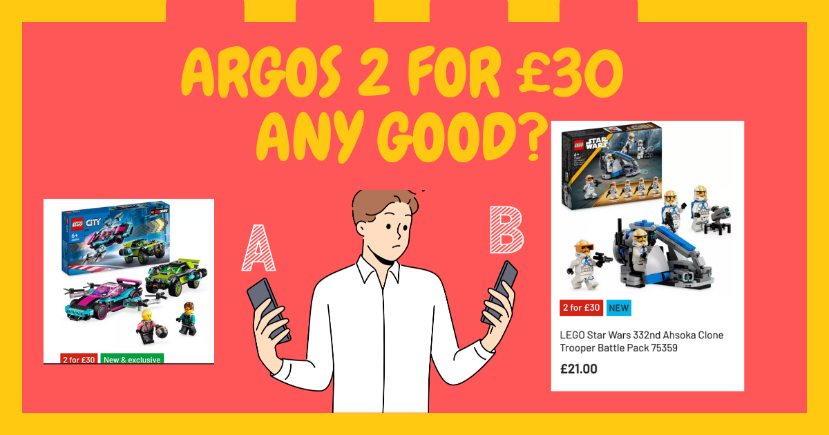 ARGOS 2 FOR £30 LEGO DEAL