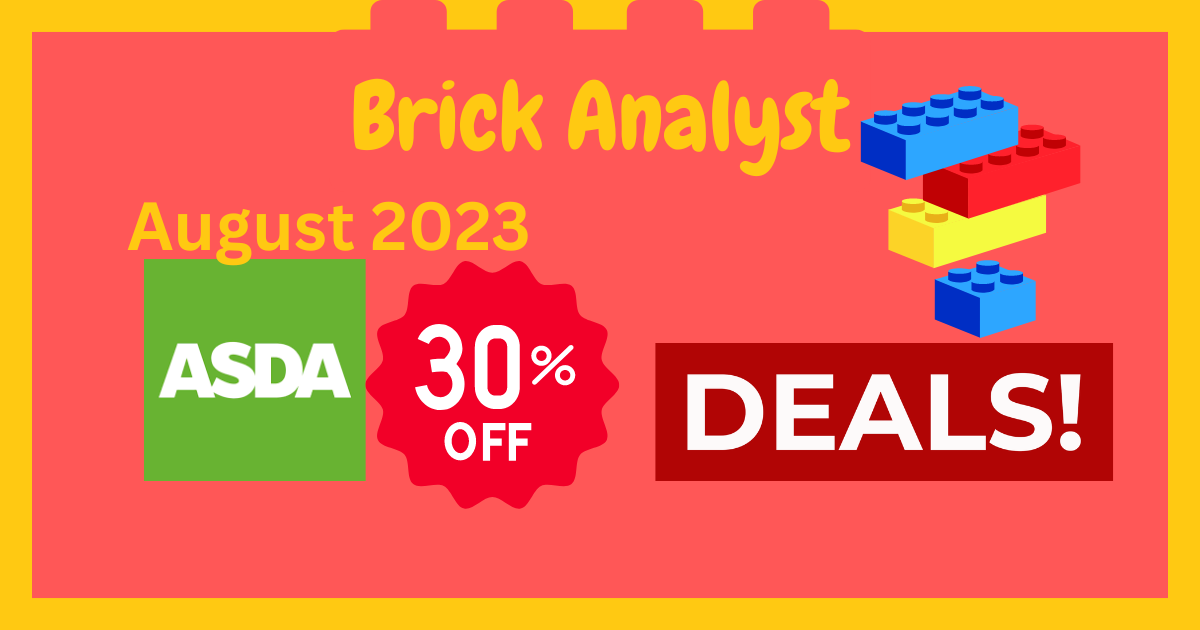 asda 30% off LEGO DEALs