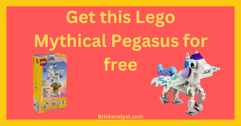 Claim the Lego Mythical Pegasus for free