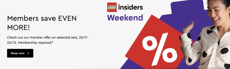 Run down of all the Lego sets on sale this weekend